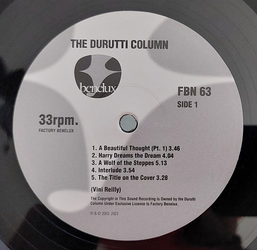 The Durutti Column - Treatise On The Steppenwolf + Human Avatars | Factory Benelux (FBN 63) - 3 The Durutti Column - Treatise On The Steppenwolf + Human Avatars | Factory Benelux (FBN 63) - 3