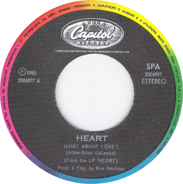 Heart - What About Love | Capitol Records (2006897) - 3