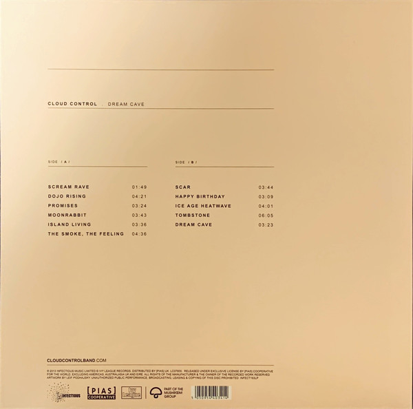 Cloud Control - Dream Cave | Infectious Music (INFECT163LP) - 2 Cloud Control - Dream Cave | Infectious Music (INFECT163LP) - 2