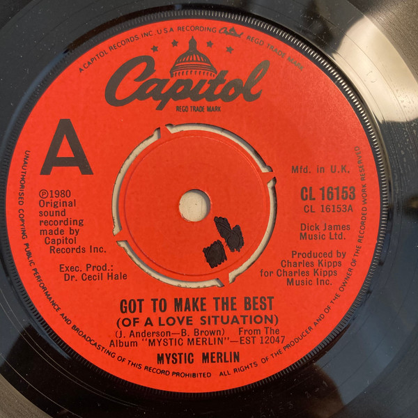 Mystic Merlin - Got To Make The Best (Of A Love Situation) | Capitol Records (CL 16153) - 2 Mystic Merlin - Got To Make The Best (Of A Love Situation) | Capitol Records (CL 16153) - 2