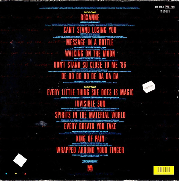 The Police - Every Breath You Take (The Singles) | A&M Records (397 062-1) - 2 The Police - Every Breath You Take (The Singles) | A&M Records (397 062-1) - 2