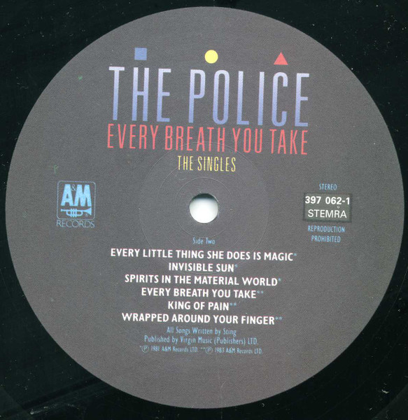 The Police - Every Breath You Take (The Singles) | A&M Records (397 062-1) - 4 The Police - Every Breath You Take (The Singles) | A&M Records (397 062-1) - 4