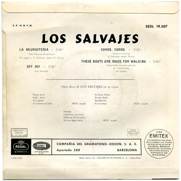 Los Salvajes - La Neurastenia | Regal (SEDL 19.507) - 2 Los Salvajes - La Neurastenia | Regal (SEDL 19.507) - 2
