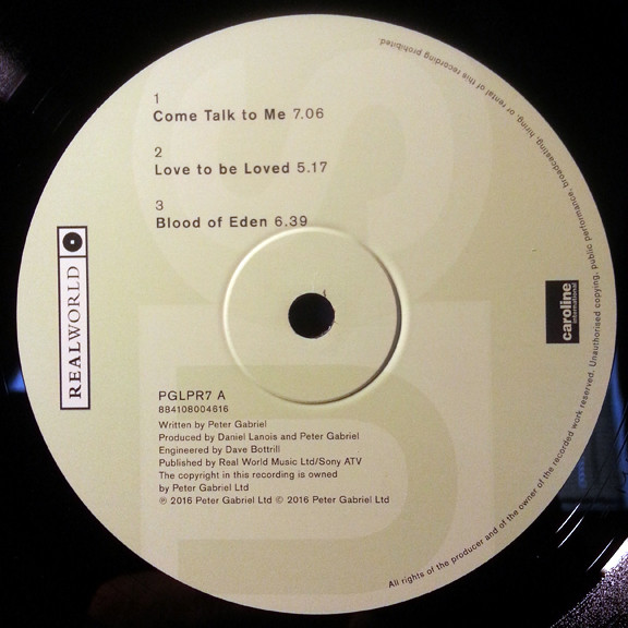 Peter Gabriel - Us | Real World Records (PGLPR7) - 3 Peter Gabriel - Us | Real World Records (PGLPR7) - 3