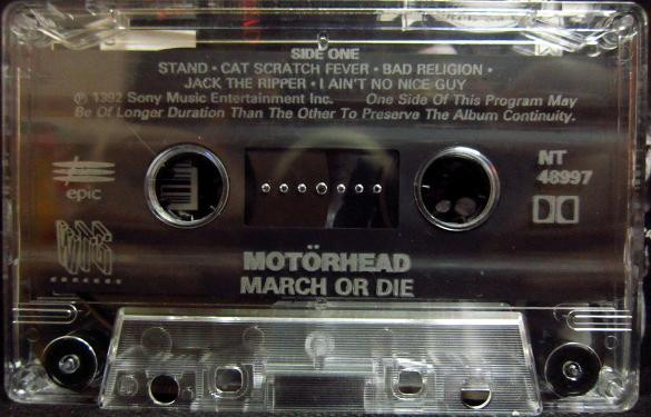 Motörhead - March Ör Die [Cassette] | WTG Records (NT 48997) - 3