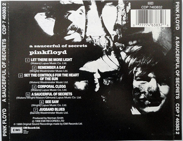Pink Floyd - A Saucerful Of Secrets | EMI (CDP 7 46383 2) - 2 Pink Floyd - A Saucerful Of Secrets | EMI (CDP 7 46383 2) - 2