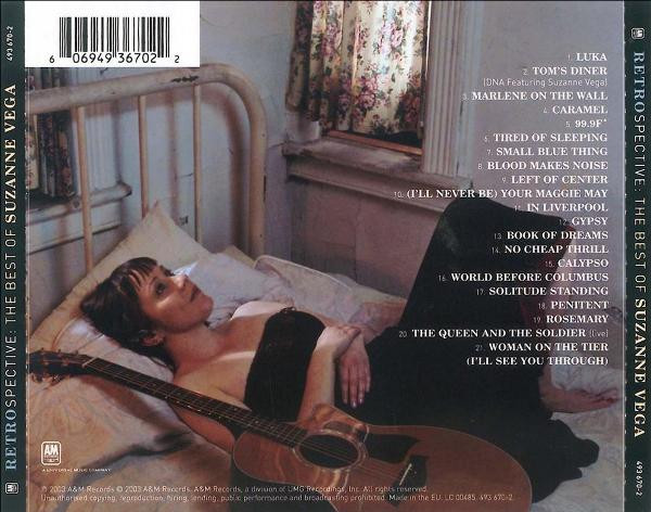 Suzanne Vega - Retrospective: The Best Of Suzanne Vega | A&M Records (493 670-2) - 2