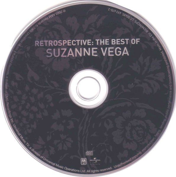 Suzanne Vega - Retrospective: The Best Of Suzanne Vega | A&M Records (493 670-2) - 3