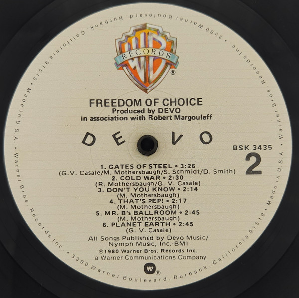 Devo - Freedom Of Choice | Warner Bros. Records (BSK 3435) - 4 Devo - Freedom Of Choice | Warner Bros. Records (BSK 3435) - 4