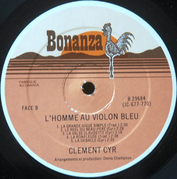 Clément Cyr - L'Homme Au Violon Bleu | Bonanza (B 29684) - 4 Clément Cyr - L'Homme Au Violon Bleu | Bonanza (B 29684) - 4