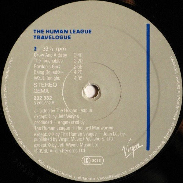 The Human League - Travelogue | Virgin (202 332) - 4