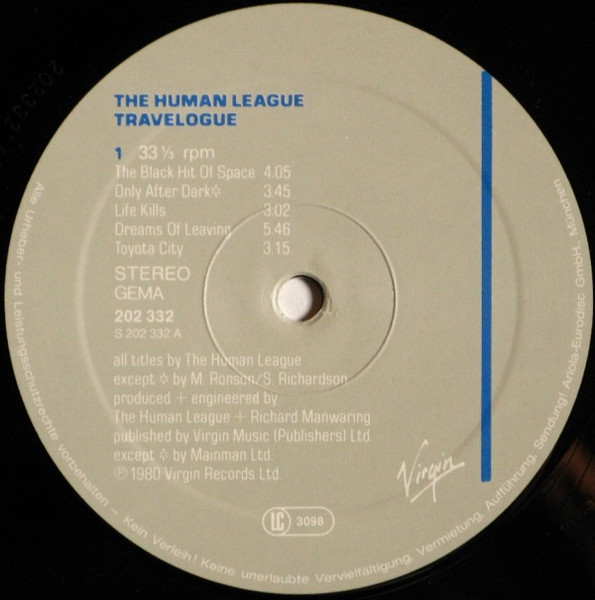 The Human League - Travelogue | Virgin (202 332) - 3