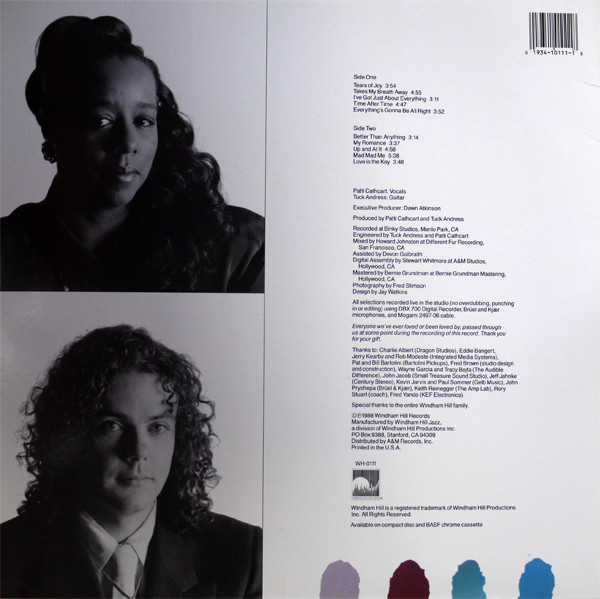 Tuck & Patti - Tears Of Joy | Windham Hill Jazz (WH-0111) - 2