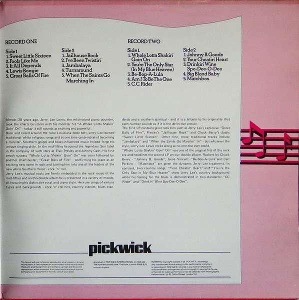 Jerry Lee Lewis - The Jerry Lee Lewis Collection | Pickwick Records (PDA 007) - 3 Jerry Lee Lewis - The Jerry Lee Lewis Collection | Pickwick Records (PDA 007) - 3