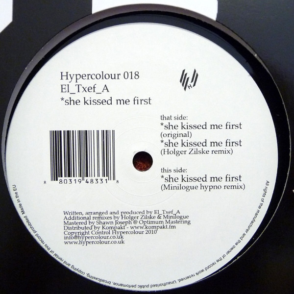 EL_Txef_A - *she kissed me first | Hypercolour (Hypercolour 018) - main