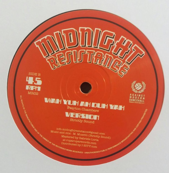 Everton Chambers - Righteous Road / Wah Yuh Ah Duh Yah | Midnight Resistance (MR02) - 2