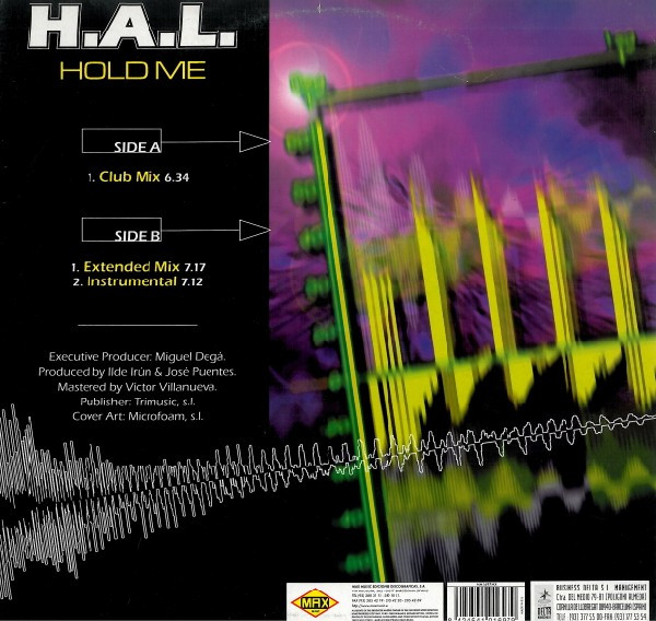 H.A.L. - Hold Me | Max Music (NM 1697 MX) - 2