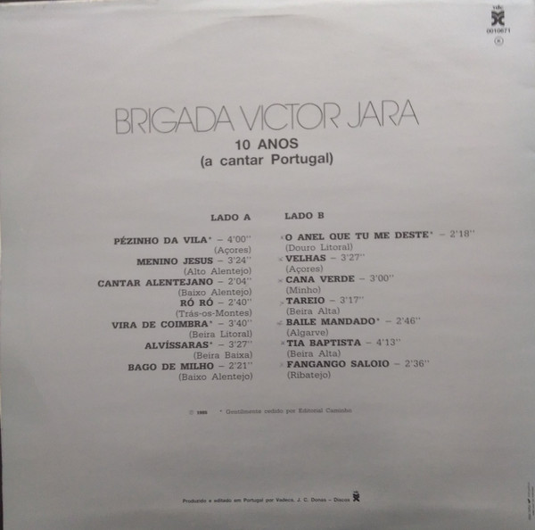 Brigada Victor Jara - 10 Anos (A Cantar Portugal) | VDC (0010671) - 2