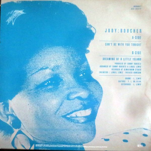 Judy Boucher - Can't Be With You Tonight | Transparent (80 2045-1) - 2 Judy Boucher - Can't Be With You Tonight | Transparent (80 2045-1) - 2