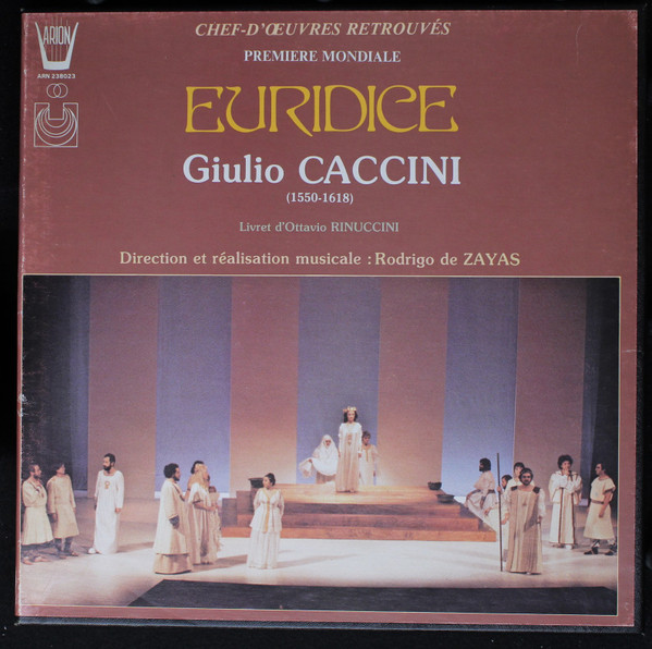 Giulio Caccini , Rodrigo De Zayas - Euridice | Arion (ARN 238023)