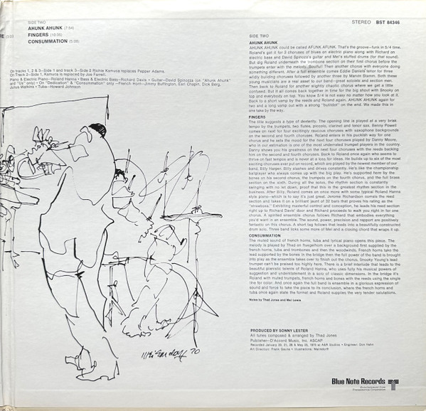 Thad Jones & Mel Lewis - Consummation | Blue Note (BST 84346) - 3