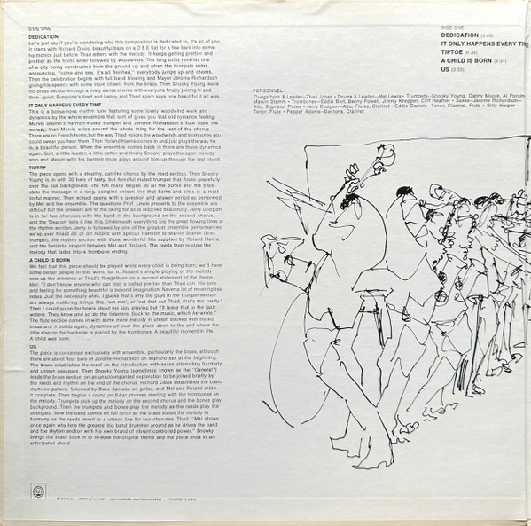Thad Jones & Mel Lewis - Consummation | Blue Note (BST 84346) - 2