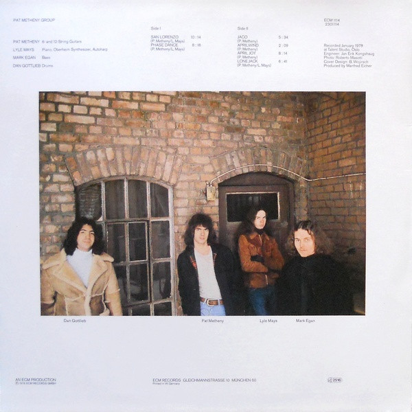 Pat Metheny Group - Pat Metheny Group | ECM Records (ECM 1114) - 2 Pat Metheny Group - Pat Metheny Group | ECM Records (ECM 1114) - 2