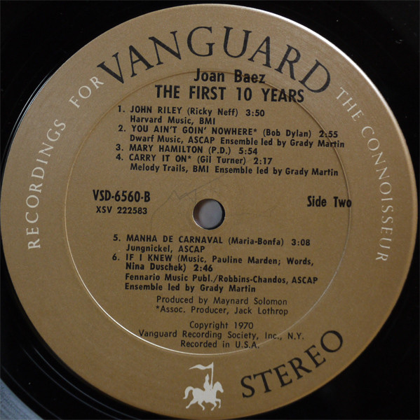 Joan Baez - The First 10 Years | Vanguard (VSD 6560/1) - 3 Joan Baez - The First 10 Years | Vanguard (VSD 6560/1) - 3