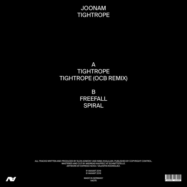 Joonam - Tightrope | Vakant (VA076) - 2