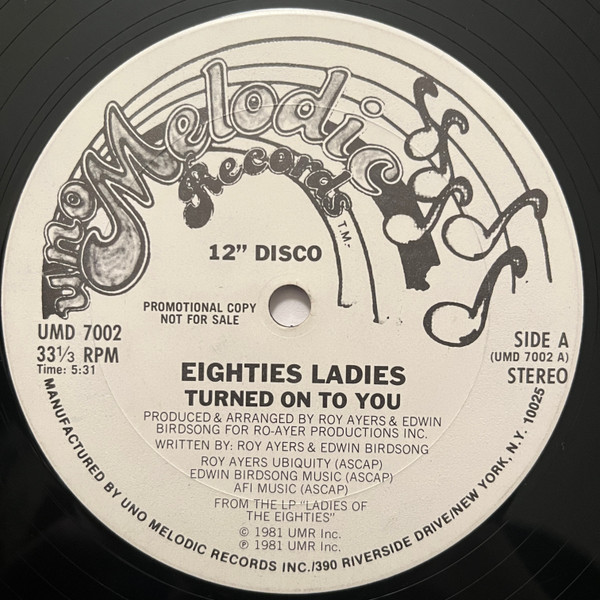 Eighties Ladies - Turned On To You | Uno Melodic Records (UMD 7002)