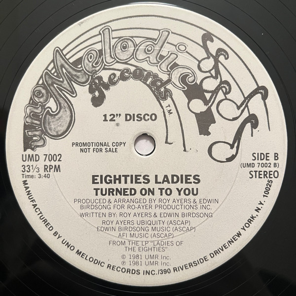 Eighties Ladies - Turned On To You | Uno Melodic Records (UMD 7002) - 2 Eighties Ladies - Turned On To You | Uno Melodic Records (UMD 7002) - 2