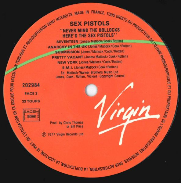 Sex Pistols - Never Mind The Bollocks Here's The Sex Pistols | Virgin (202984) - 4