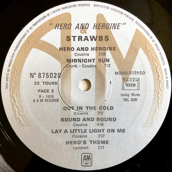Strawbs - Hero And Heroine | A&M Records (875020) - 4