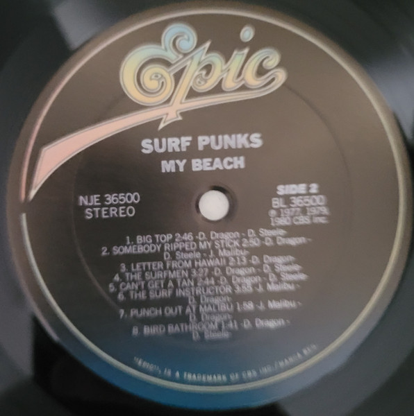 Surf Punks - My Beach [Vinyl] | Epic (NJE 36500) - 4