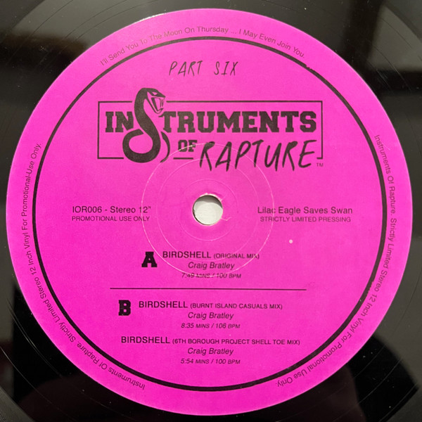 Craig Bratley - Part Six | Instruments Of Rapture (IOR006) - main