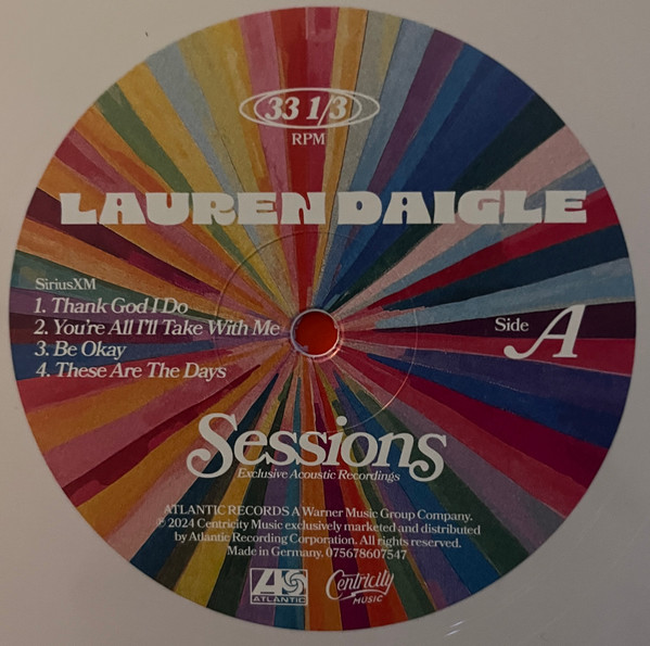 Lauren Daigle - Sessions (Exclusive Acoustic Recordings) | Atlantic (075678607547) - 3 Lauren Daigle - Sessions (Exclusive Acoustic Recordings) | Atlantic (075678607547) - 3