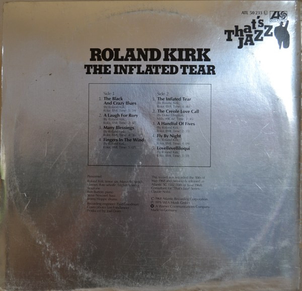 Roland Kirk - The Inflated Tear | Atlantic (ATL 50 233) - 4