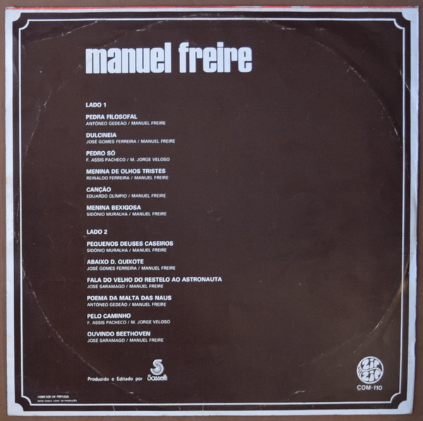 Manuel Freire - Manuel Freire | Zip Zip (COM 110) - 2