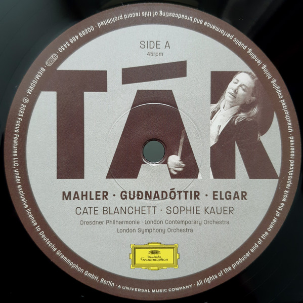 Gustav Mahler · Hildur Guðnadóttir · Sir Edward Elgar , Cate Blanchett · Sophie Kauer , Dresdner Philharmonie · London Contemporary Orchestra · London Symphony Orchestra - Music From And Inspired By The Motion Picture Tár | Deutsche Grammophon (486 3430) - 4