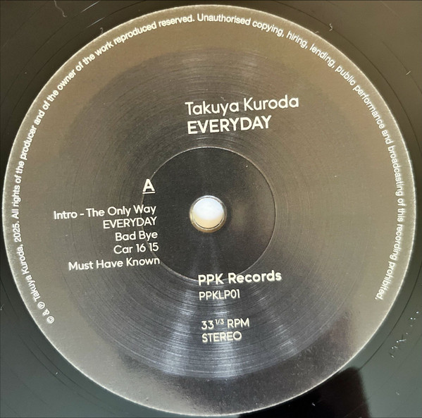 Takuya Kuroda - Everyday | PPK Records (PPKLP01) - 3 Takuya Kuroda - Everyday | PPK Records (PPKLP01) - 3