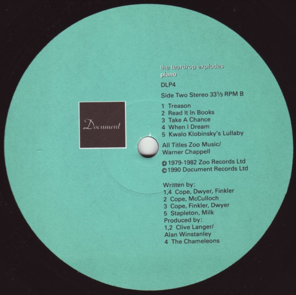 The Teardrop Explodes - Piano | Document (DLP4) - 4 The Teardrop Explodes - Piano | Document (DLP4) - 4