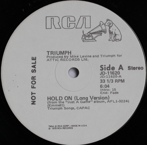 Triumph - Hold On | RCA (JD-11620) - main Triumph - Hold On | RCA (JD-11620) - main
