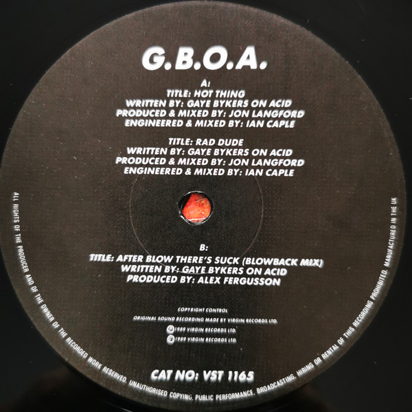 Gaye Bykers On Acid - Hot Thing | Virgin (VST 1165) - 4