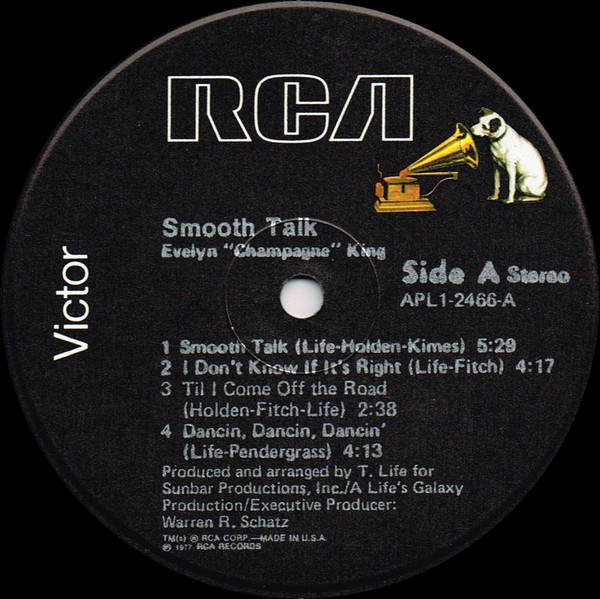 Evelyn King - Smooth Talk | RCA Victor (APL1-2466) - 3 Evelyn King - Smooth Talk | RCA Victor (APL1-2466) - 3