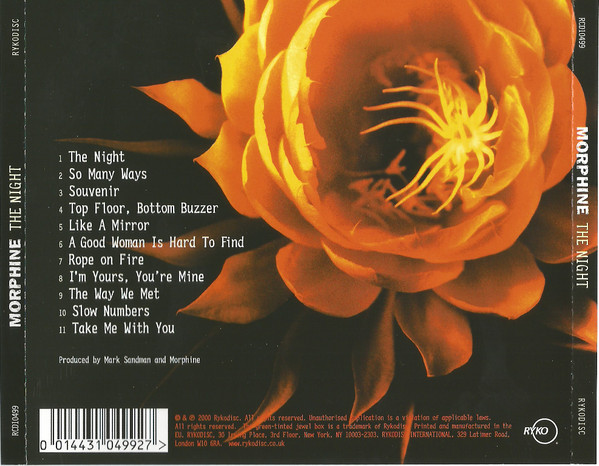 Morphine - The Night | Rykodisc (RCD10499) - 2 Morphine - The Night | Rykodisc (RCD10499) - 2