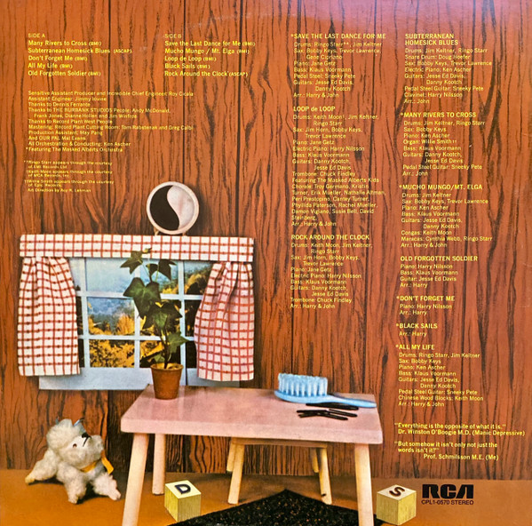 Harry Nilsson Produced By John Lennon - Pussy Cats | RCA Victor (CPL1-0570) - 2