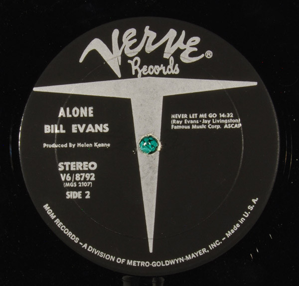 Bill Evans - Alone | Verve Records (V6/8792) - 4 Bill Evans - Alone | Verve Records (V6/8792) - 4