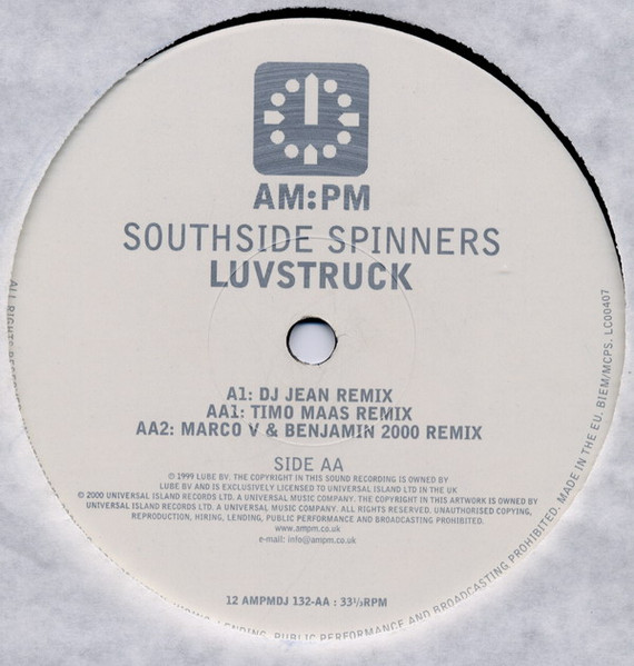 Southside Spinners - Luvstruck | AM:PM (12 AMPMDJ 132) - 2 Southside Spinners - Luvstruck | AM:PM (12 AMPMDJ 132) - 2