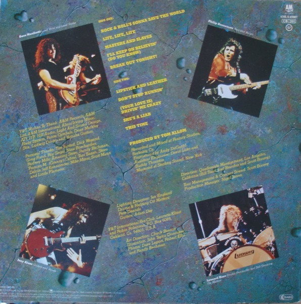 Y & T - In Rock We Trust | A&M Records (AMLX 65007) - 2 Y & T - In Rock We Trust | A&M Records (AMLX 65007) - 2