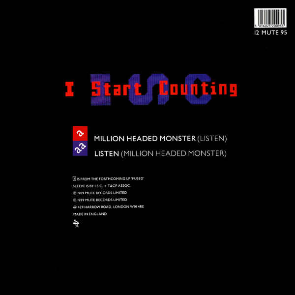 I Start Counting - Million Headed Monster | Mute (12 MUTE 95) - 2 I Start Counting - Million Headed Monster | Mute (12 MUTE 95) - 2